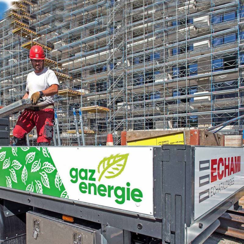 Echami exploite 7 camionnettes au gaz naturel/biogaz au centre-ville de Genève